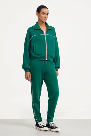 The Refined Track Pant - Deep Teal