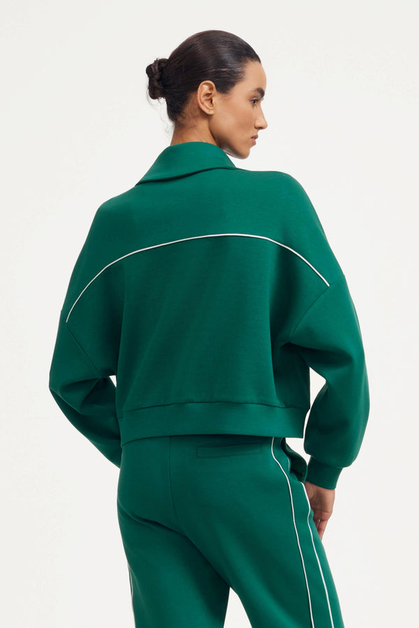 The Refined Track Jacket - Deep Teal
