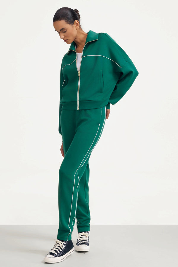 The Refined Track Pant - Deep Teal