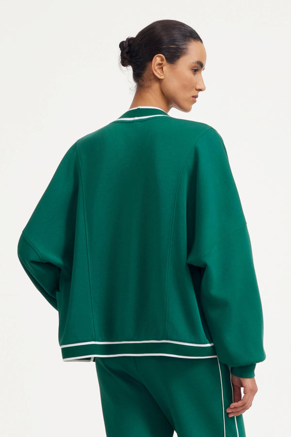 The Tailored Sports Cardigan - Deep Teal