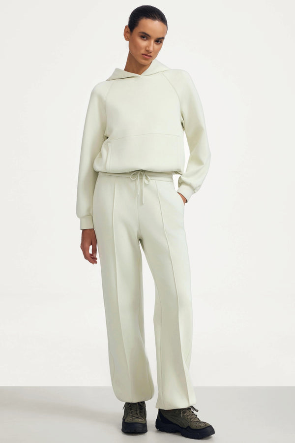 Women's Luxe Fleece Hoodie - Pistachio Cream