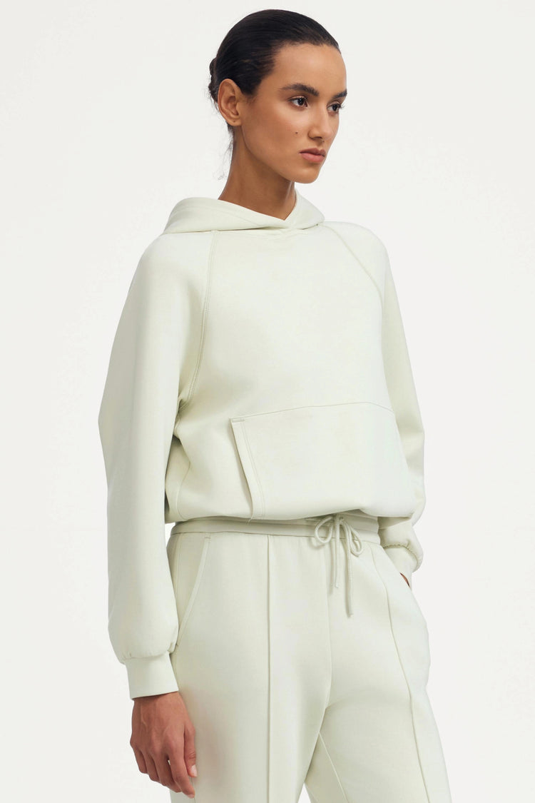 Women's Luxe Fleece Hoodie - Pistachio Cream
