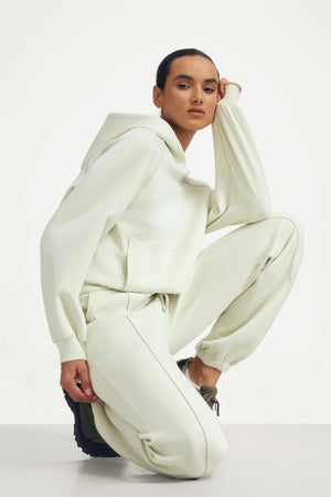 Women's Luxe Fleece Hoodie - Pistachio Cream