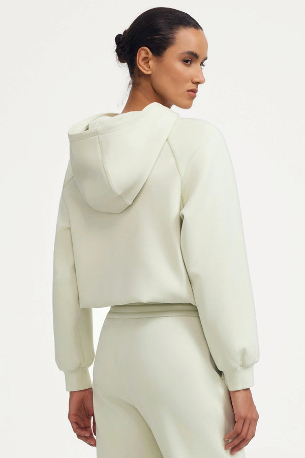 Women's Luxe Fleece Hoodie - Pistachio Cream