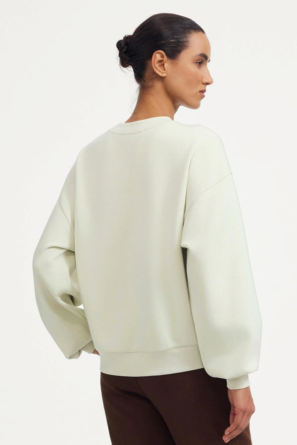 The Essential Crewneck - Pistachio Cream