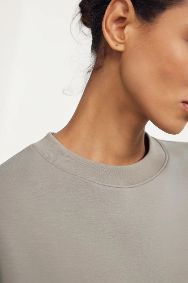 The Oversized Crewneck - Warm Taupe