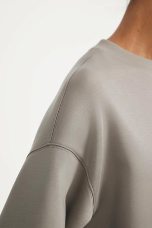 The Oversized Crewneck - Warm Taupe