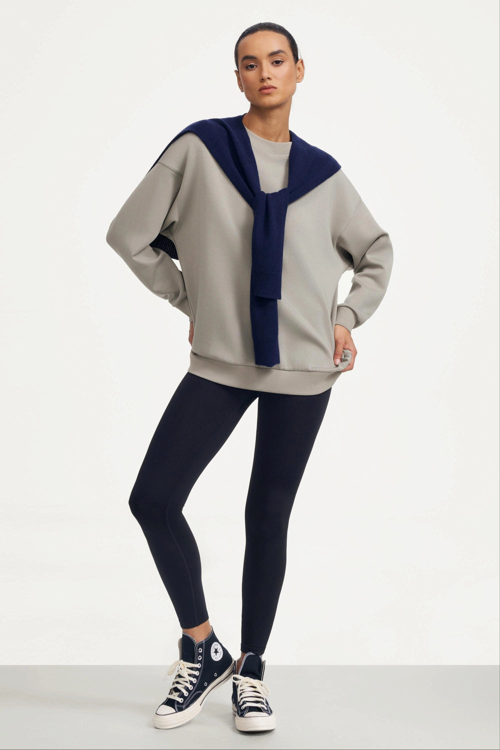 The Oversized Crewneck - Warm Taupe