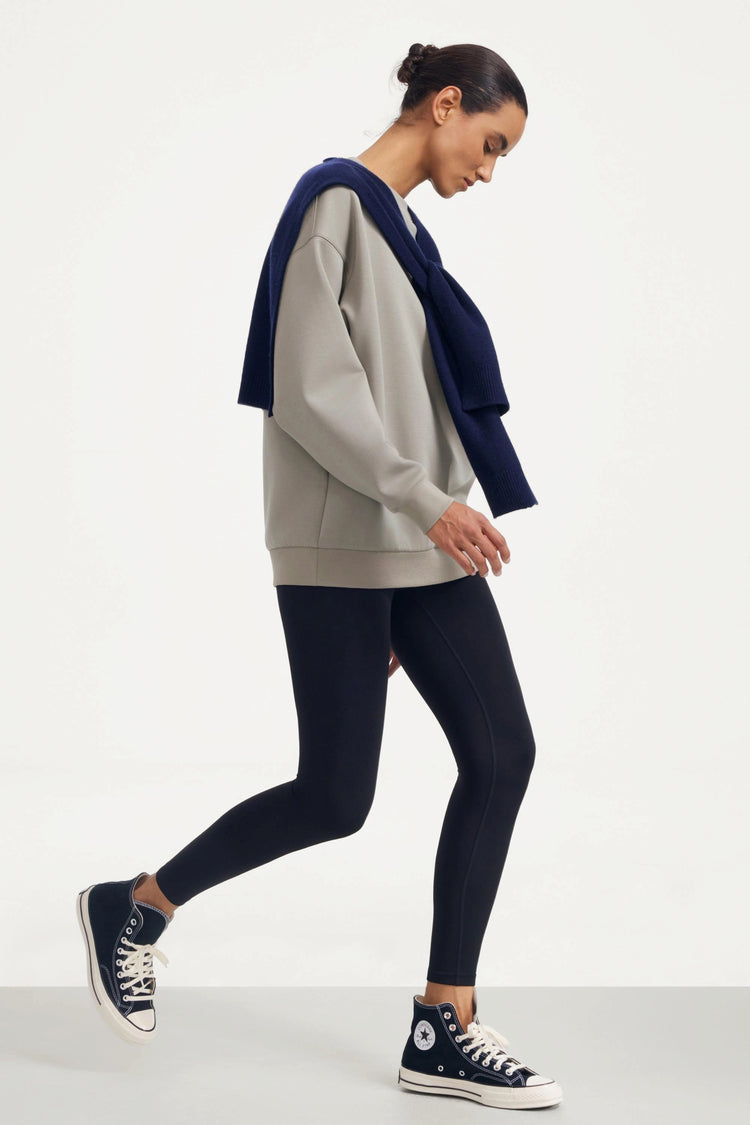 The Oversized Crewneck - Warm Taupe