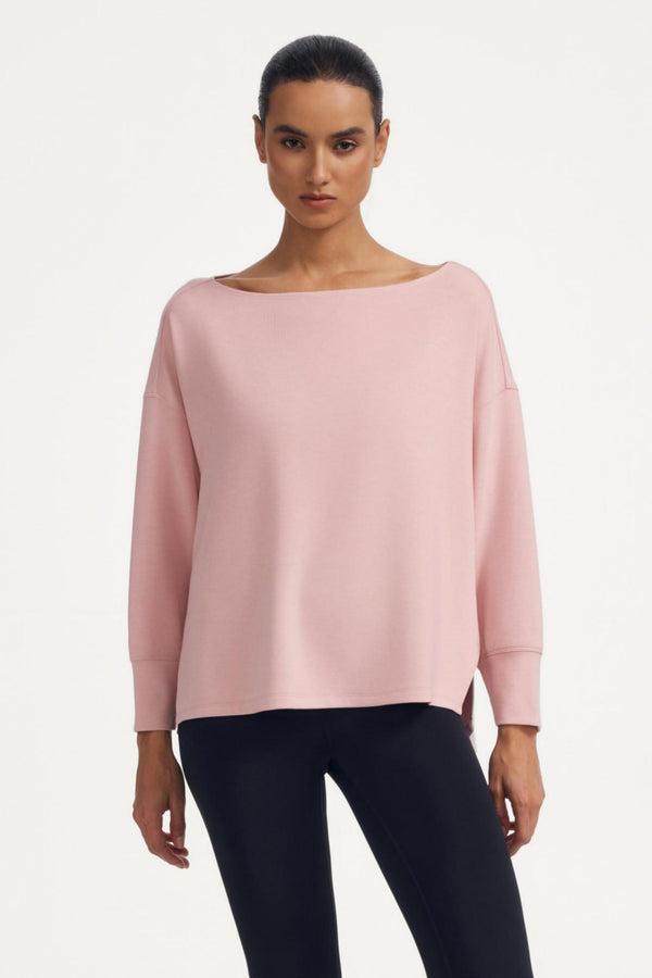 The Off-Duty Boatneck Top - Soft Blush