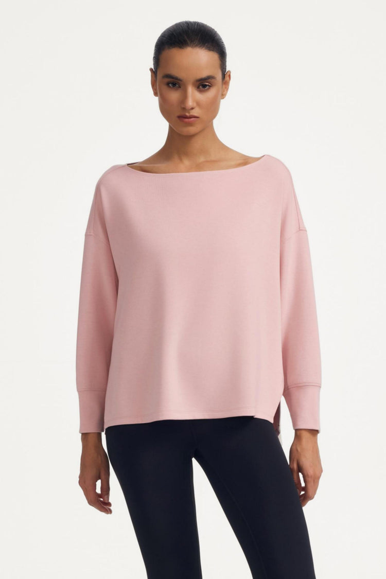 The Off-Duty Boatneck Top - Soft Blush