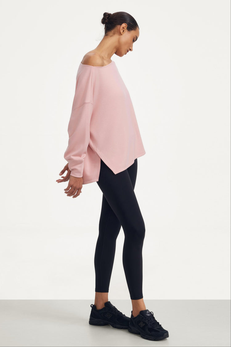 The Off-Duty Boatneck Top - Soft Blush