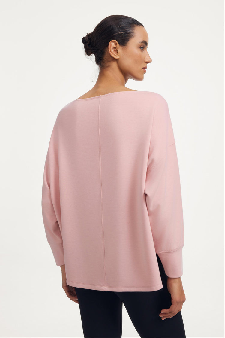 The Off-Duty Boatneck Top - Soft Blush