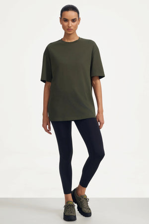 Oversized Classic Tee - Dark Olive Green