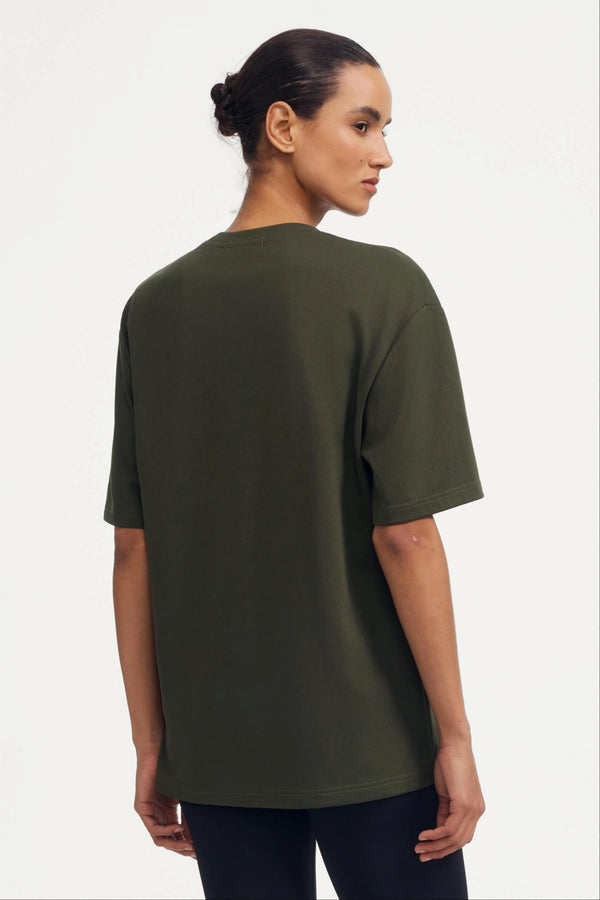 Oversized Classic Tee - Dark Olive Green