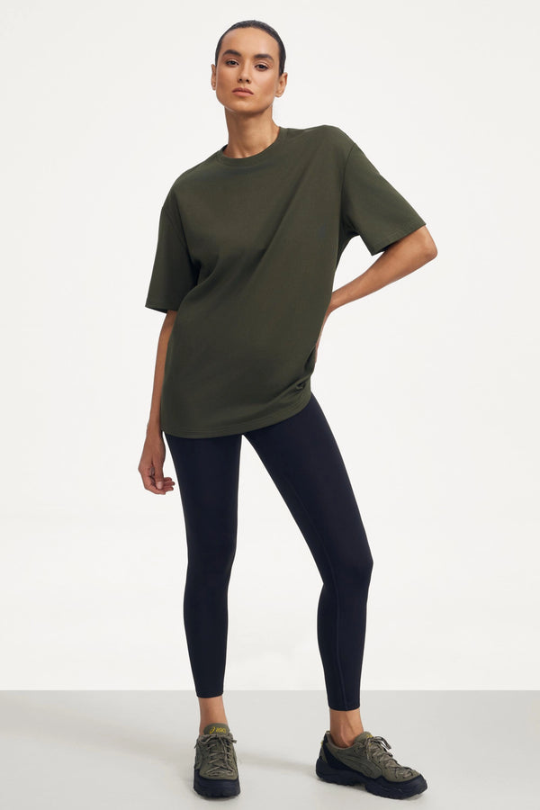 Oversized Classic Tee - Dark Olive Green