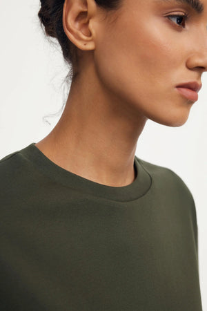 Oversized Classic Tee - Dark Olive Green