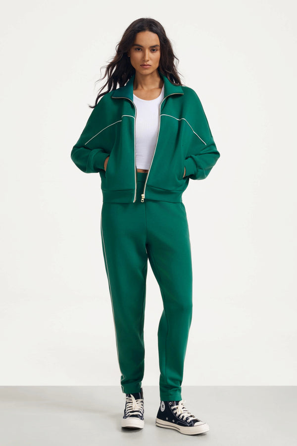 The Refined Track Pant - Deep Teal