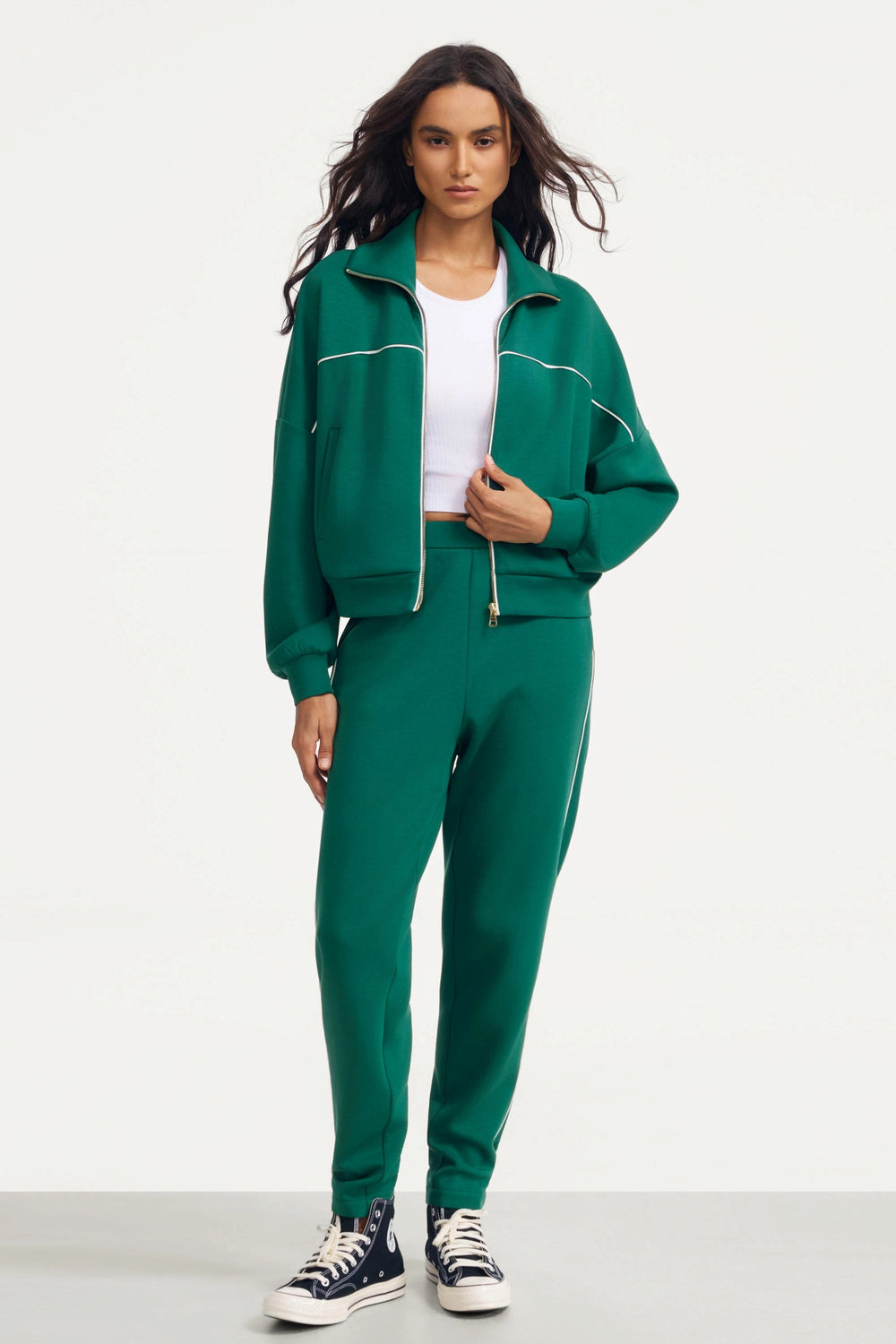 The Refined Track Jacket - Deep Teal