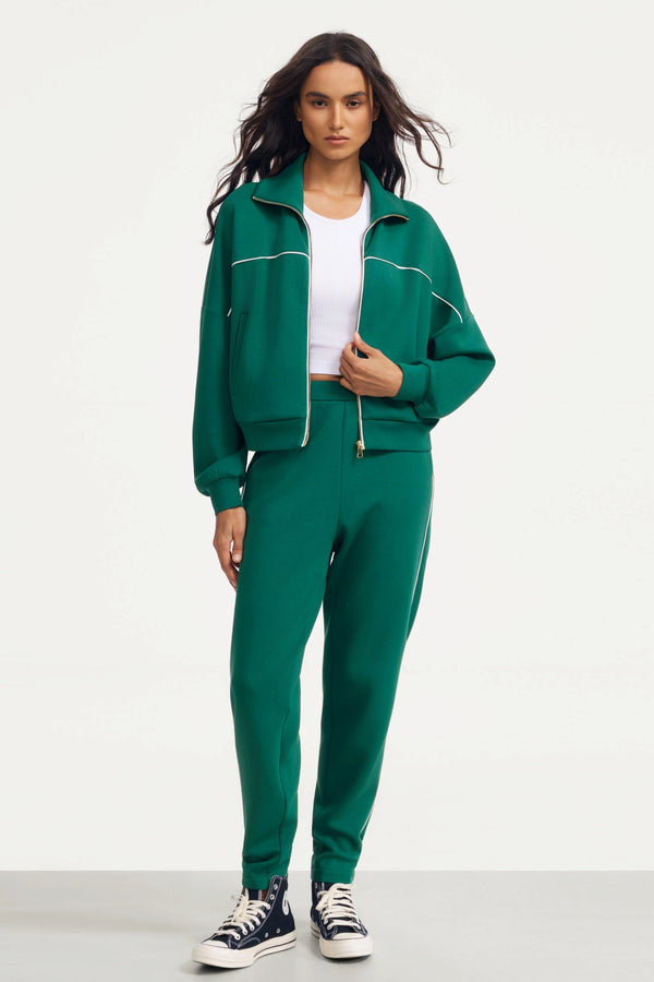 The Refined Track Jacket - Deep Teal
