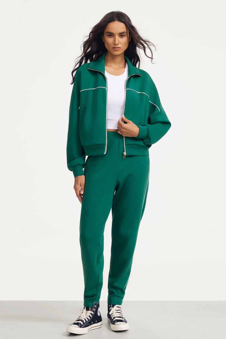 The Refined Track Jacket - Deep Teal