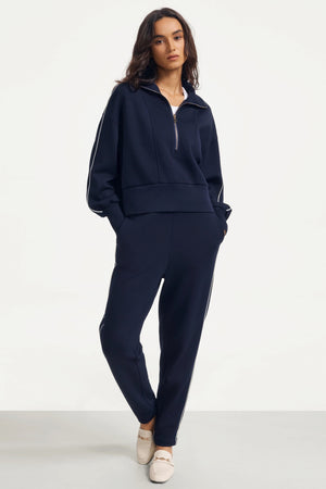 The Refined Track Pant - Midnight Navy