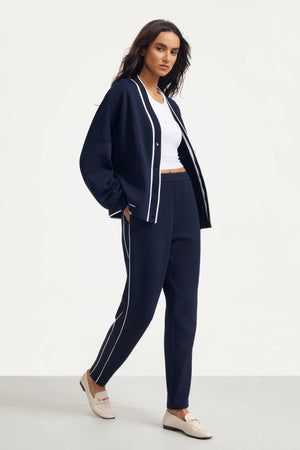 The Tailored Sports Cardigan - Midnight Navy