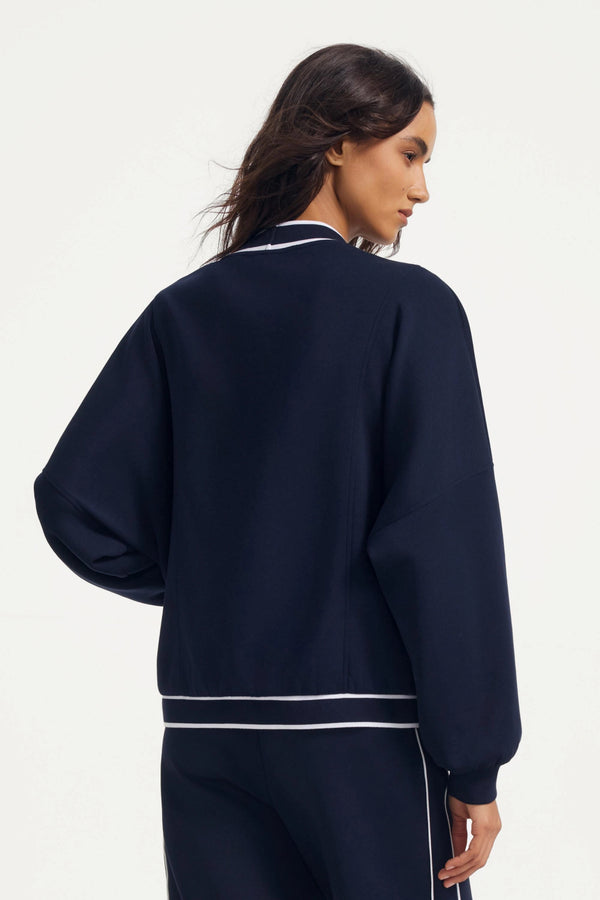 The Tailored Sports Cardigan - Midnight Navy