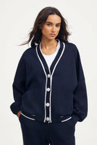 The Tailored Sports Cardigan - Midnight Navy