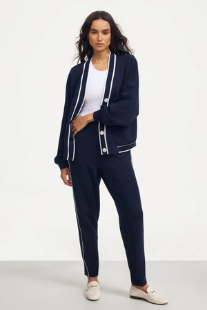 The Tailored Sports Cardigan - Midnight Navy