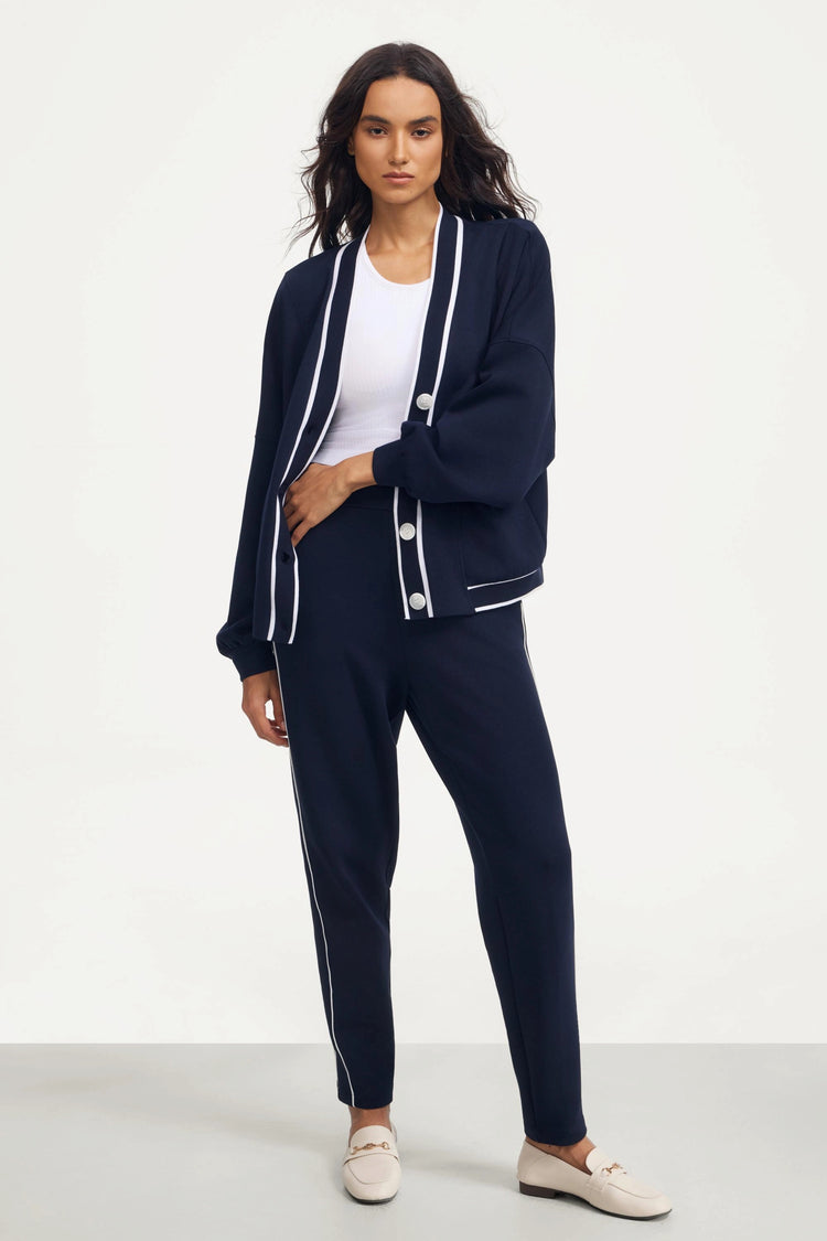 The Tailored Sports Cardigan - Midnight Navy