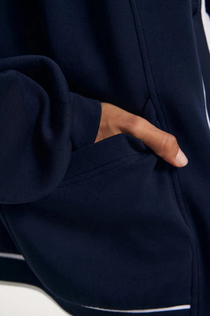 The Tailored Sports Cardigan - Midnight Navy