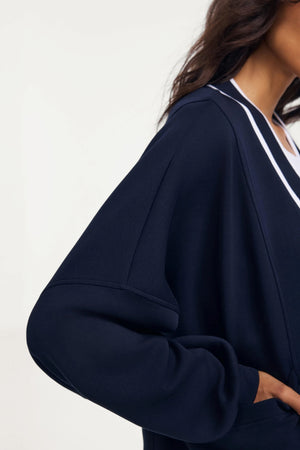 The Tailored Sports Cardigan - Midnight Navy