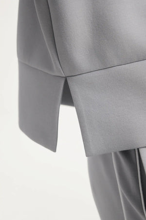 Women’s Half-Zip Lounge Pullover - Soft Cloud Grey