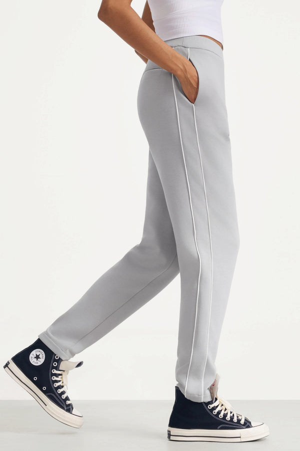 The Refined Track Pant - Soft Cloud Grey