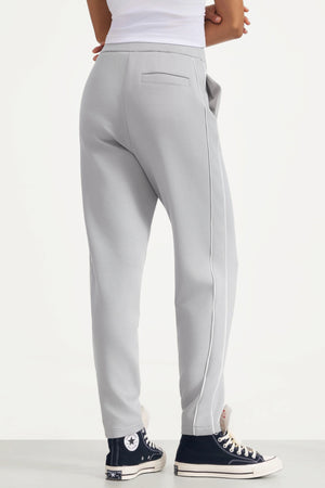The Refined Track Pant - Soft Cloud Grey