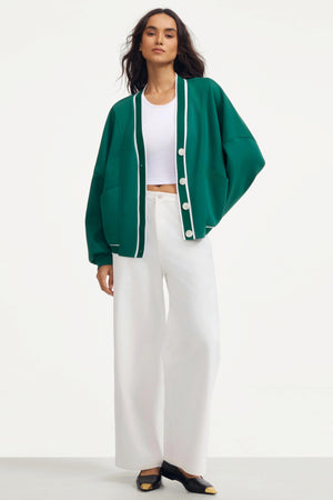 White Wide-Leg Denim - Classic White