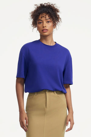 Oversized Classic Tee - Cobalt Blue