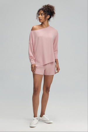 The Off-Duty Boatneck Top - Soft Blush