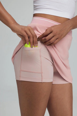 The Performance Skort - Powder Pink