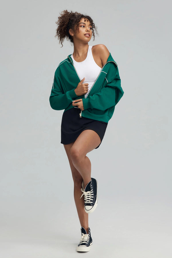 The Refined Track Jacket - Deep Teal