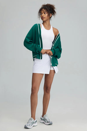 The Tailored Sports Cardigan - Deep Teal