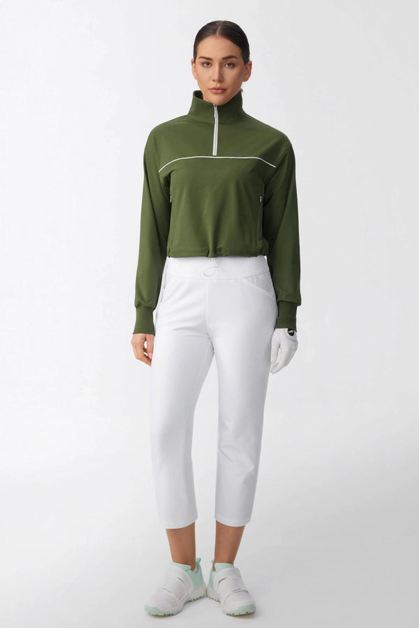 Modern Performance Half-Zip - Olive Green