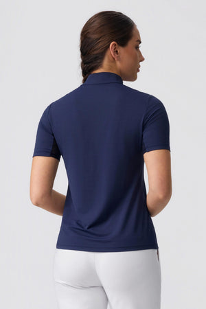 The Contour Zip Top - Midnight Navy