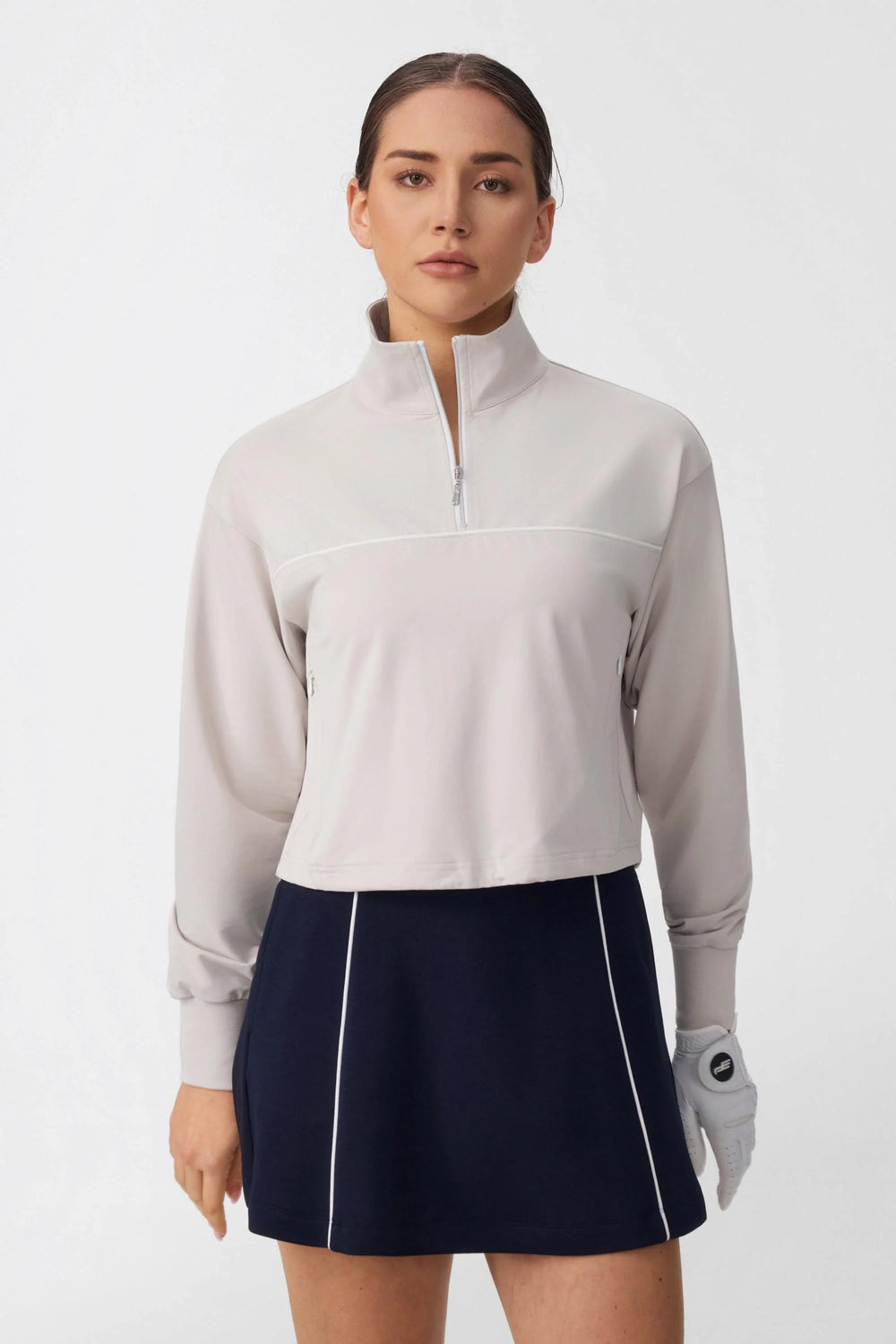 Modern Performance Half-Zip - Soft Taupe