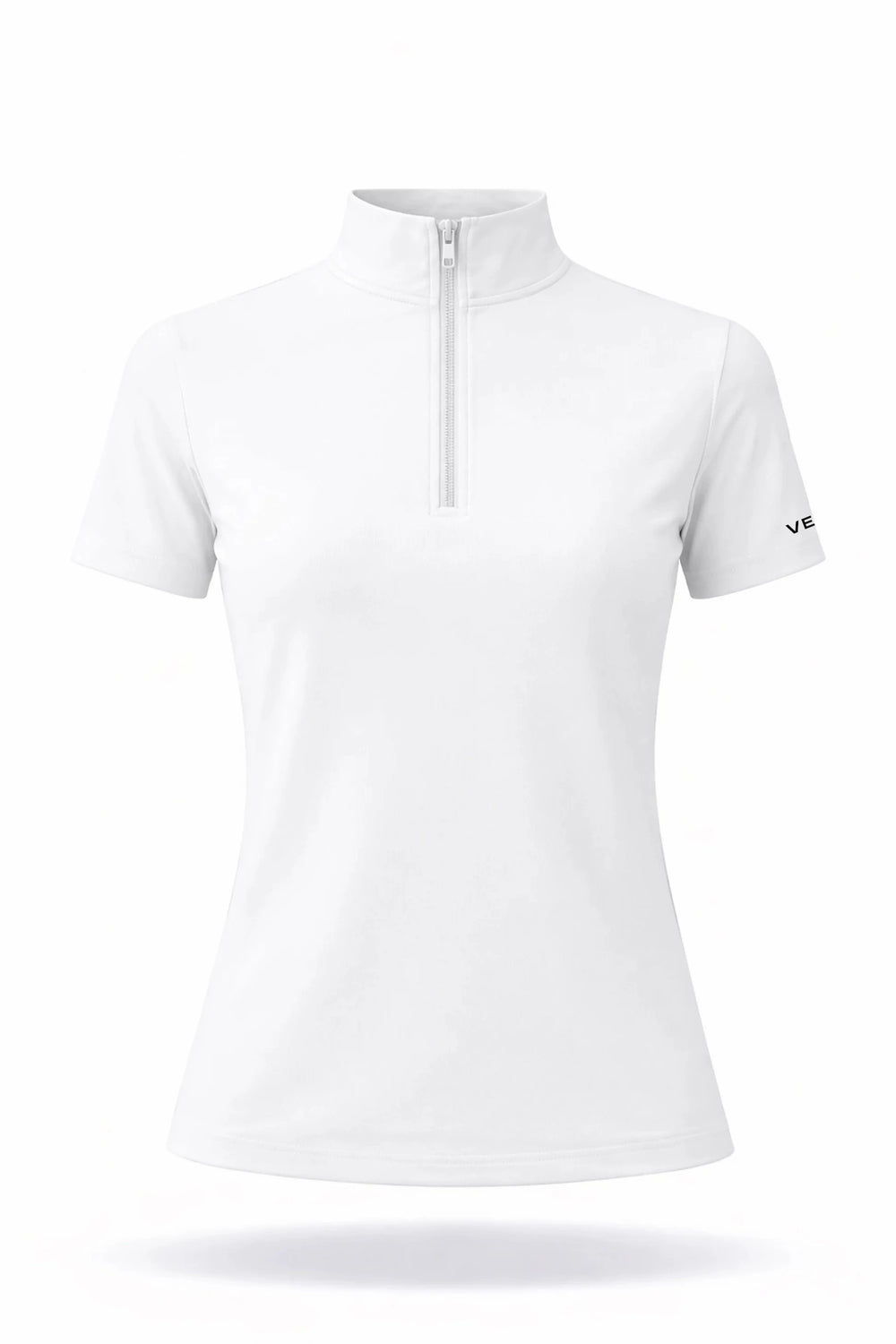 The Contour Zip Top - White