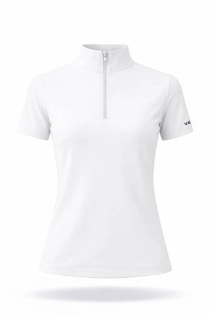 The Contour Zip Top - White