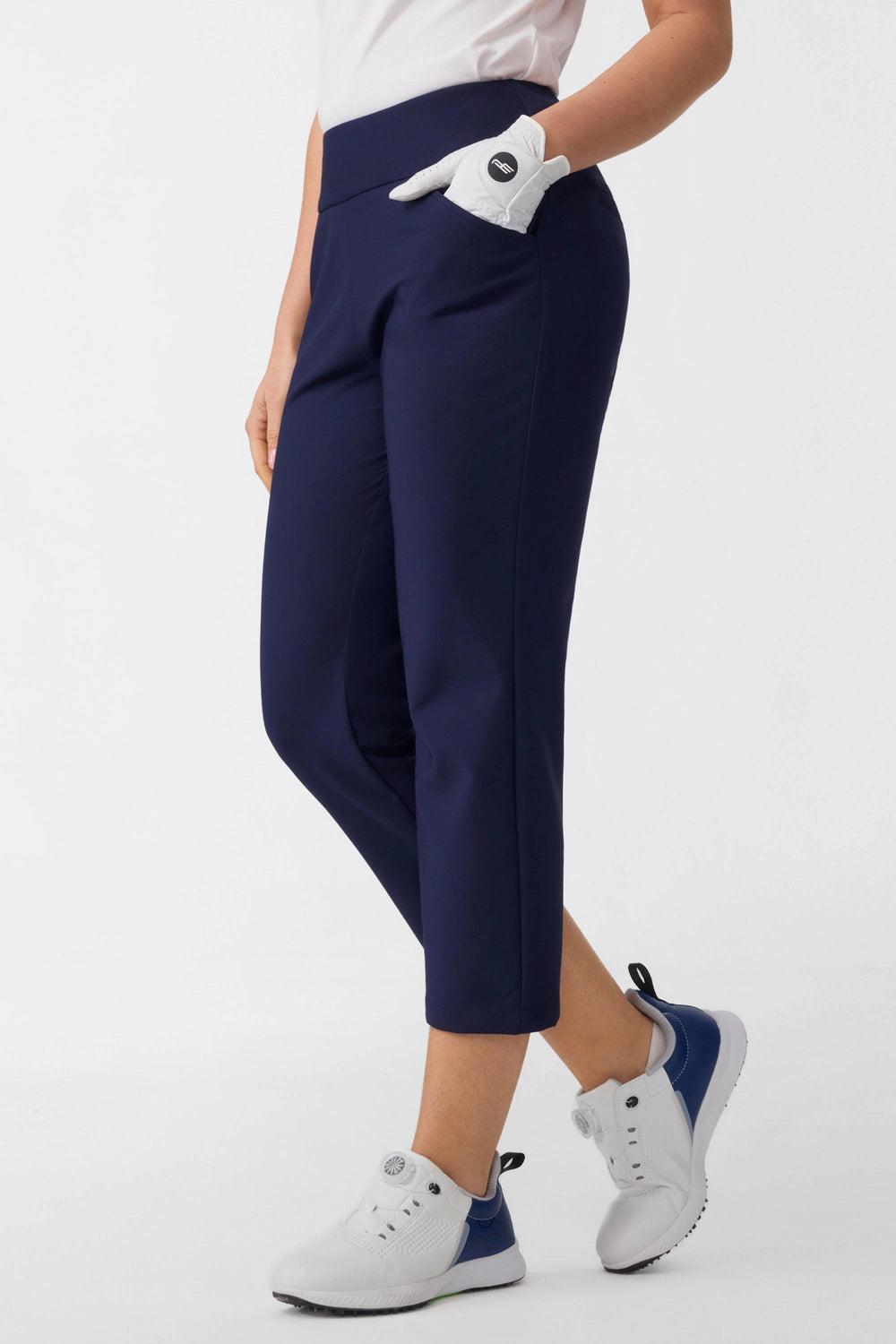The Fairway Tailored Capri Pants - Midnight Navy
