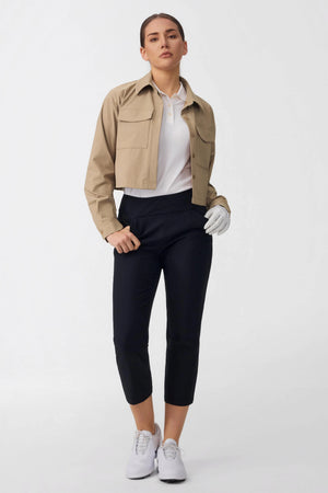 The Fairway Tailored Capri Pants - Onyx Black