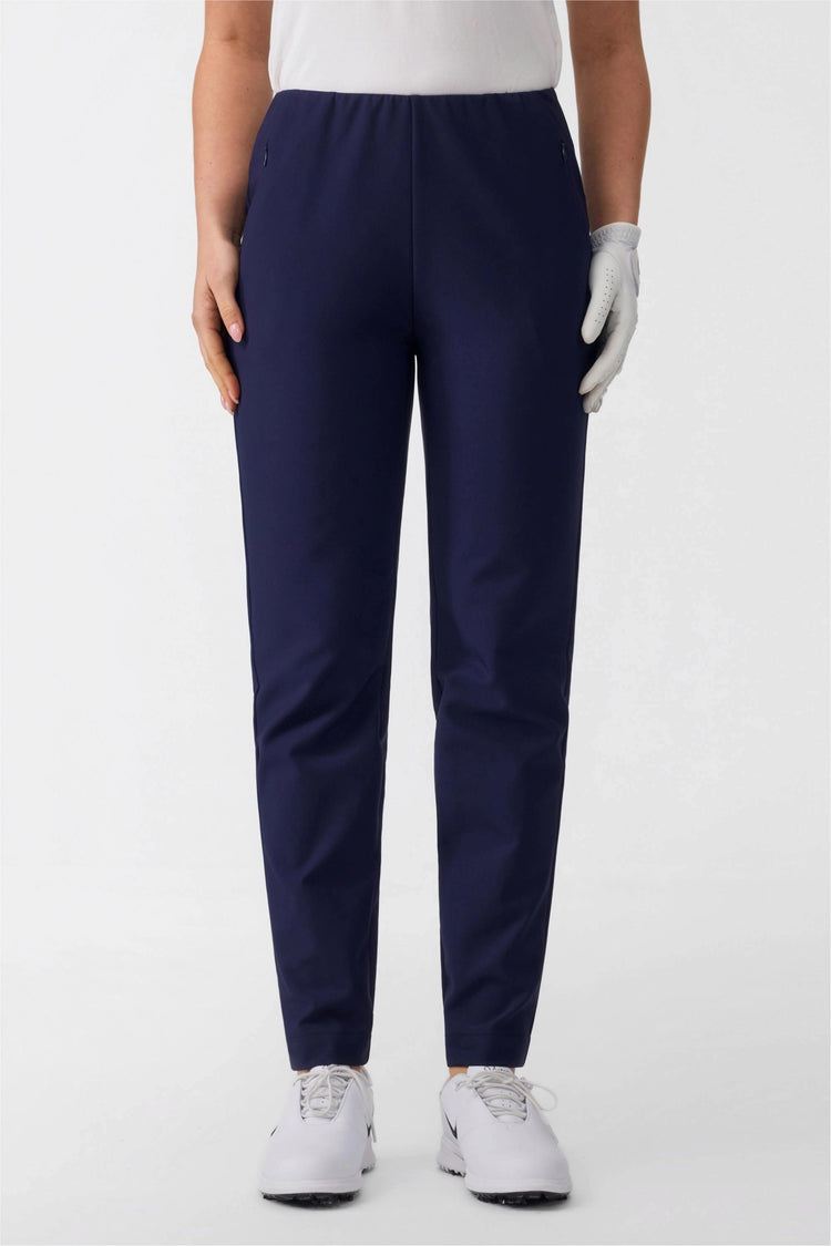 Women’s Zip-Pocket Stretch Pants - Midnight Navy
